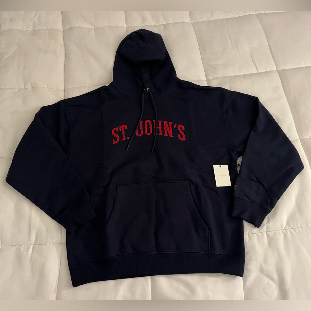 Aime Leon Dore Ald St. John’s Collegiate Hoodie Navy Blazer Fw24 Size Small